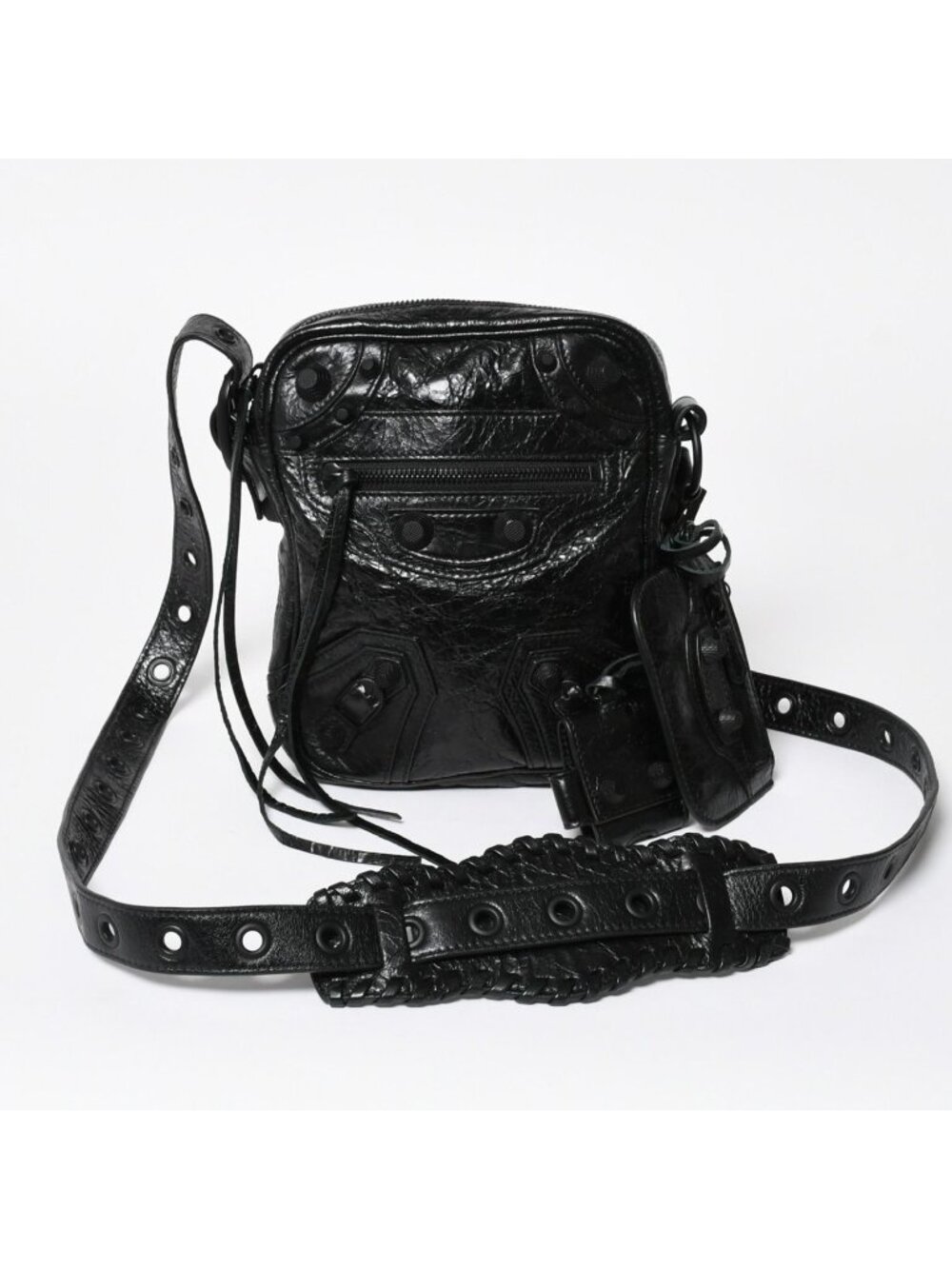 Balenciaga Le Cagole Shoulder Bag Leather Black